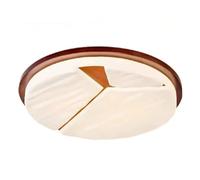 JXYDJH Plafonnier Moderne Du Milieu Du Siècle, Luminaires De Cuisine Plats Et Chaleureux, Plafonnier Encastré En Bois De Noyer Avec Abat-jour En Acrylique, Style Vintage Unique Pour Entrée