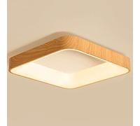 JXYDJH Plafonnier Rond, Lampe De Plafond Minimaliste En Métal Imitation Bois, Luminaire Industriel LED Encastré, 56 Cm (22 Pouces), Pour Chambre, Salon, Salle À Manger Et Cuisine.