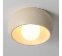 JXYDJH Plafonniers Style Mid-Century Avec Abat-jour En Résine Et Verre, Finition Noyer, Encastrés, Design Minimaliste Et Moderne Pour Couloir, Entrée, Salle À Manger Ou Cuisine.