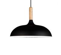 JXYDJH Suspension Style Nordique Danois 45 Cm (17,7 Pouces), Luminaire Design D'intérieur, Abat-jour Multicolore Macaron Avec Suspension En Chêne Blanc