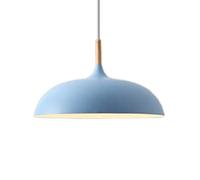 JXYDJH Suspension Style Nordique Danois 45 Cm (17,7 Pouces), Luminaire Design D'intérieur, Abat-jour Multicolore Macaron Avec Suspension En Chêne Blanc