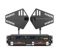 JXYQ Amplificateur de Signal de Microphone sans Fil, antenne Active directionnelle 16 canaux, Gain réglable 31, pour scène et Mariage