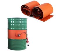 JXYQ Bande chauffante en Silicone pour fûts de 20 à 200 L avec Thermostat intégré (Bouton, 20 L, 860 x 200 mm, 800 W)