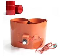 JXYQ Bande chauffante pour fût métallique, en Silicone, avec Thermostat réglable, pour fûts métalliques de 20 à 200 litres (150 L, 152 x 25 cm).