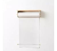 JXYQ Distributeur de Papier Suspendu renforcé et Robuste, Support Mural pour Rouleau de Papier, Distributeur de Rouleau de Papier Kraft avec étagère de Rangement (Distributeur, 45 cm/17,7 po)