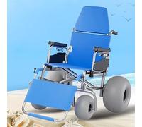 JXYQ Fauteuil Roulant de Plage Tout-Terrain, avec pneus Ballon pour Sable Mou, pour Sable Mou, Plage, accès à l'eau, Transport pour Personnes âgées