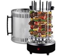 JXYQ Gril à Broche Vertical, Machine à Kebab électrique, Barbecue d'intérieur sans fumée avec 12 fourchettes, idéal pour Les Gyros de Poulet et Les barbecues à Domicile