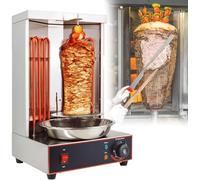 JXYQ Gril rôtissoire électrique Vertical avec Double résistance chauffante, Coupe-Viande, idéal pour Les barbecues et Les shawarmas à la Maison