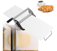 JXYQ Laminoir à pâte Manuel Pliable, Machine à Pizza en Acier Inoxydable, épaisseur réglable pour Boulangerie, Pizzas, Croissants - Usage Commercial et Domestique, modèle 400
