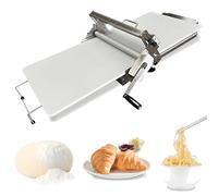 JXYQ Laminoir à pâte Pliable, laminoir Manuel avec Planche à laminer, Machine à pâte en Acier Inoxydable, épaisseur réglable, pour Usage Domestique ou Commercial, 400