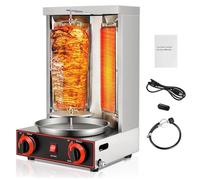 JXYQ Machine à Kebab électrique, Grill gyro Vertical avec température réglable de 50 à 350 °C, idéale pour Les Cuisines Professionnelles et domestiques, rôtissoire à shawarma