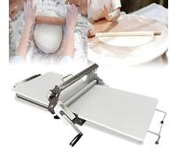 JXYQ Machine à pâtes Manuelle, laminoir à pâte Pliable, Machine à Rouler la pâte, Machine à Rouler la pâte Pliable en Acier Inoxydable, avec Planches à laminer, pour Nouilles/Croissants/Pizzas, 300
