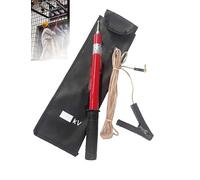 JXYQ Perche de décharge isolée avec Fil de cuivre, Perche de décharge de 3,2/4,9/6,6 Pieds, Perche Chaude, pour la Maintenance des Lignes et Les essais électriques (220 KV - 2 mètres)