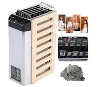 JXYQ Poêle électrique pour Sauna, Tube Chauffant en Acier Inoxydable, 3 KW/3,6 KW, avec minuterie et contrôle de température Interne pour Sauna, 3 KW