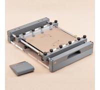 JXYQ Table d'impression de pâte à braser, Station de sérigraphie Manuelle pour Petites Surfaces cms, avec grattoir (Largeur 80 mm), Impression de précision pour l'assemblage de Circuits imprimés.