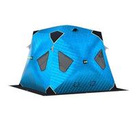 JXYQ Tente de pêche sur Glace isolée, abri de pêche sur Glace isolé à 4 côtés pour 2 à 6 Personnes, cabane de pêche sur Glace Portable et Pliable, cabane de pêche hivernale Coupe-Vent