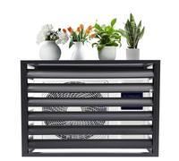 JXYQZD Cache Climatiseur Extérieur en Alliage D'aluminium, Séparateur D'espace à Persiennes Autoportants, Volets de Support à Fleurs, avec Un Couvercle Supérieur (Size : 1.5P-39x20x28in)