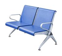 JXYQZD Chaises de Réception avec Accoudoirs et Dossier, Banc de Réception 1/2/3 Places en PU, Chaise de Réception D'aéroport, Banc de Hall D'entrée pour Banque et Hôpital(Blue,120x65x80cm)