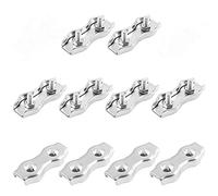 JY-MARINE Lot de 10 colliers de serrage Duplex en acier inoxydable 316 à double boulon de qualité marine (M2)