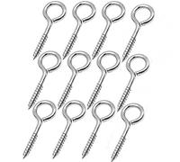 JY-MARINE Lot de 12 boulons à œillet robustes de 6,3 cm, vis à œillet en acier inoxydable 316, résistant à la corrosion