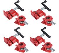 JYA015494Sets 3/4" Quick Release Heavy Duty Wide Base Iron Wood Metal Clamp Set Woodworking Workbench