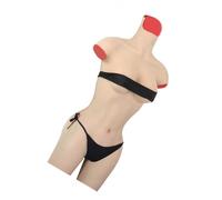 JYACANS Body en silicone réaliste pour travestis, plastron, vêtements pour homme et femme, faux seins pour drag queen transgenre (D cup Silicone,03)