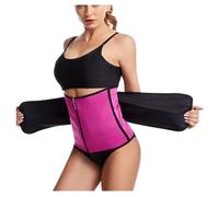 JYARZ Ceinture Lombaire Réglables Shapewear Compression Invisible Body Shaper Serre-Taille Entraîneur Corset Contrôle Du Ventre Entraînement Bandeau Travail Universel(Rosa,Large)