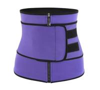 JYARZ Ceinture Lombaire Réglables Shapewear Compression Invisible Body Shaper Serre-Taille Entraîneur Corset Contrôle Du Ventre Entraînement Bandeau Travail Universel(Purple,XL)