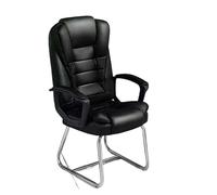 JYARZ Chaise Bureau Chambre Chaise De Bureau À Dossier Haut en Cuir PU Jeu Bow Foot Exécutif Et Roulement Pivotante Ergonomique Confortable(A)