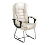 JYARZ Chaise Bureau Chambre Chaise De Bureau À Dossier Haut en Cuir PU Jeu Bow Foot Exécutif Et Roulement Pivotante Ergonomique Confortable(B)