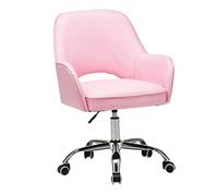 JYARZ Chaise Bureau Chambre Chaise D'ordinateur Cortex De Chambre Jeu Ergonomique Bureau Conférence Confortable Usage Domestique Ergonomique Confortable(Rosa)