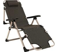 JYARZ Chaise Longue Transat Jardin Chaise Portative Inclinable Pliante, Siège De Salon Réglable Jambes Carrées Résistantes pour La Plage Bain De Soleil(D)