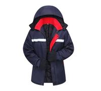 JYARZ Ensemble De 2 Pièces : Veste d'hiver Réfléchissante en Coton Imperméable Et Épaisse, Gilet De Sécurité(3XL)