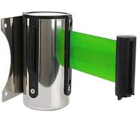 JYBNBBE Barrière de File d'attente rétractable de 5 m, Ruban Mural en Acier Inoxydable pour Le contrôle des foules, pour Une Gestion Efficace des événements et des Files d'attent,B-5M