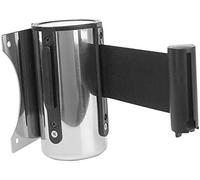 JYBNBBE Barrière de File d'attente rétractable de 5 m, Ruban Mural en Acier Inoxydable pour Le contrôle des foules, pour Une Gestion Efficace des événements et des Files d'attent,A-5M