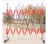 JYBNBBE Barrière de sécurité télescopique Portable en Acier Inoxydable, clôture d'isolation pour la Construction d'écoles, barrière d'avertissement 1,2 x 3 m, clôture de contrôle,1.2x3m-B