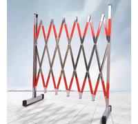 JYBNBBE Barrière de sécurité télescopique Portable en Acier Inoxydable, clôture d'isolation pour la Construction d'écoles, barrière d'avertissement 1,2 x 3 m, clôture de contrôle,1.2x2m-A