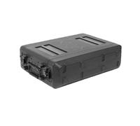 JYBNBBE Boîte à Outils en Plastique étanche à la poussière 2U 3U 4U 6U Armoire Microphone Amplificateur Récepteur Rack Flight Case Air Box Mic Flightcase Boîte Antichoc Corps pri,260-3u No Pull Rod