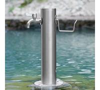 JYBNBBE Colonne d'eau de Jardin autoportante avec Robinet, Colonne d'eau Verticale antigel en Acier Inoxydable 304, Fontaine décorative pour Jardin, pour Lavage de Voiture,50cm Kit C