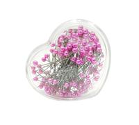 JYC CREATIVE 100 épingles à coudre, épingles à tête ronde, rose -144