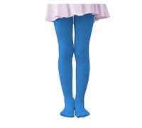 JYC CREATIVE Collants pour garçons et filles, Collants élastiques 80DEN, Collants respirants, Collants filles, Collants de fête, Culotte de carnaval, (FR/ES, Âge, 7 ans, 9 ans, Taille normale, Bleu)