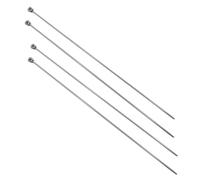 JYC CREATIVE Lot de 2 paires d'aiguilles à tricoter 2 mm x 35 cm, aiguilles longues, idéales pour les projets de tissage, adaptées aux débutants et aux experts (2 paires, 2 x 35 cm)