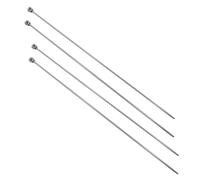 JYC CREATIVE Lot de 2 paires d'aiguilles à tricoter tricotées 3 mm x 35 cm, aiguilles longues, idéales pour les projets de tissage, adaptées aux débutants et aux experts (2 paires, 3 mm x 35 cm)