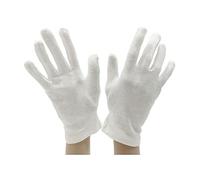 JYC CREATIVE Lot de 6 paires de gants polyvalents, gants en coton, gants ergonomiques, gants pour la maison, jardin, conduite, hôtellerie, travail (20 cm, 6 unités) Blanc