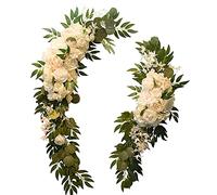 JYCAR Lot de 2 pivoines artificielles pour arche de mariage, centre de table, arrangement floral pour fête de mariage, cérémonie, réception