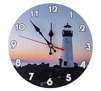 JYCCH Horloge Murale de Jardin d'extérieur, Grandes horloges étanches, résistantes aux intempéries, sans tic-tac, à Piles, Horloge décorative pour terrasse, Piscine, clôture, Porche, sal