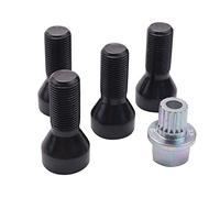 JYCCH M14 X 1.25 Boulons de Verrouillage de Roue de Voiture éCrou de Moyeu de Roue Vis Antivol avec Clé Vis Antivol de Voiture pour -R50 1 2 3 4 5 6