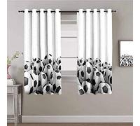 JYDFC Rideaux Occultants - Impression Numérique 3D Rideaux Perforés - Rideaux Enfants Garçons Filles - Économie D'Énergie - 280X200 Cm - Simplicité Mode Sport Football