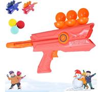 JYEVERC Fusil Lanceur de Boule de Neige, Tireur de Boules de Neige, Jouet de Fabrication de Boules de Neige pour l'extérieur, avec 3 PU Soft Bomb, Jeux de Plein Air pour Toute la Famille