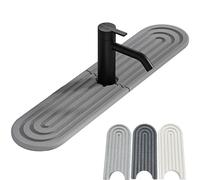 JYEVERC Instant Drying Stone, Pierre à Séchage Rapide, Protection Contre Les éclaboussures, Porte-Lotion, Distributeur de Savon en Terre de Diatomée, Plateau en Pierre Absorbant l'eau pour évier